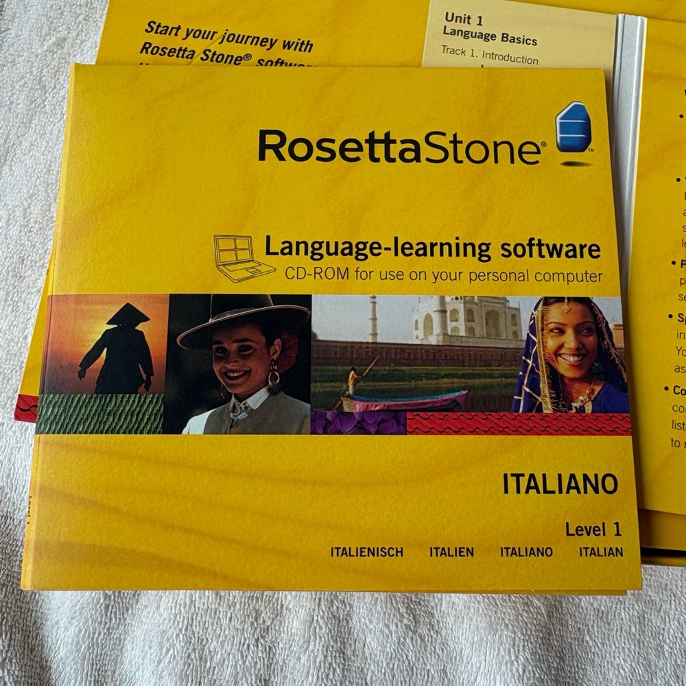 Rosetta Stone Language Learning Software Box Set Level 1 Italian 4 CD’s - Picture 6 of 15